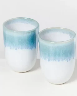 Clearance Alcachofra Becher Gros Grunblau Große Becher