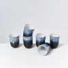 Store Alcachofra 6Er Set Becher Gros Schwarz Tassen & Becher Sets