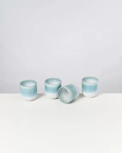 Best Alcachofra 4Er Set Becher Klein Grunblau Tassen & Becher