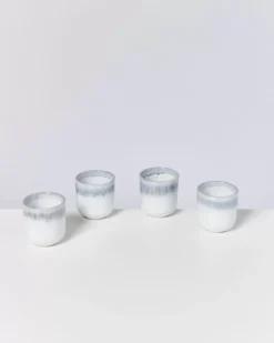 Fashion Alcachofra 4Er Set Becher Klein Graublau 4 Teilige Sets