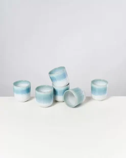 Cheap Alcachofra 6Er Set Becher Klein Grunblau 6 Teilige Sets