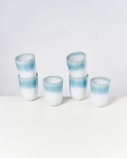 Best Alcachofra 6Er Set Becher Gros Grunblau 6 Teilige Sets