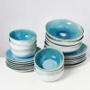 Store Alcachofra Grunblau - 24 Teiliges Set Geschirr Sets