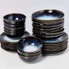 Store Alcachofra Schwarz - 32 Teiliges Set Geschirr Sets