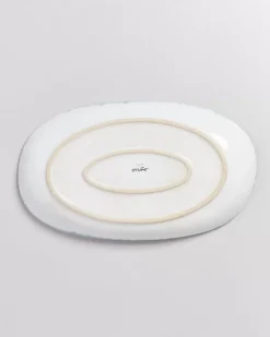Clearance Alcachofra Servierplatte L Grunblau Servierplatten