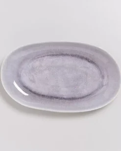 Best Sale Alcachofra Servierplatte L Graublau Servierplatten