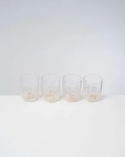 New Alegria 4Er Set Glas Gros Drops Sand Gläser