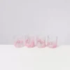 Outlet Alegria 4Er Set Glas Klein Big Drops Rosa Gläser