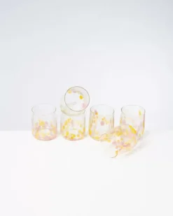 Flash Sale Alegria 6Er Set Glas Klein Big Drops Rosa Gelb Gläser