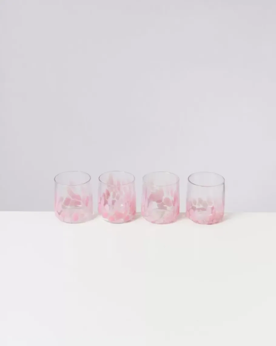 Shop Alegria Glas Klein Big Drops Rosa Gläser