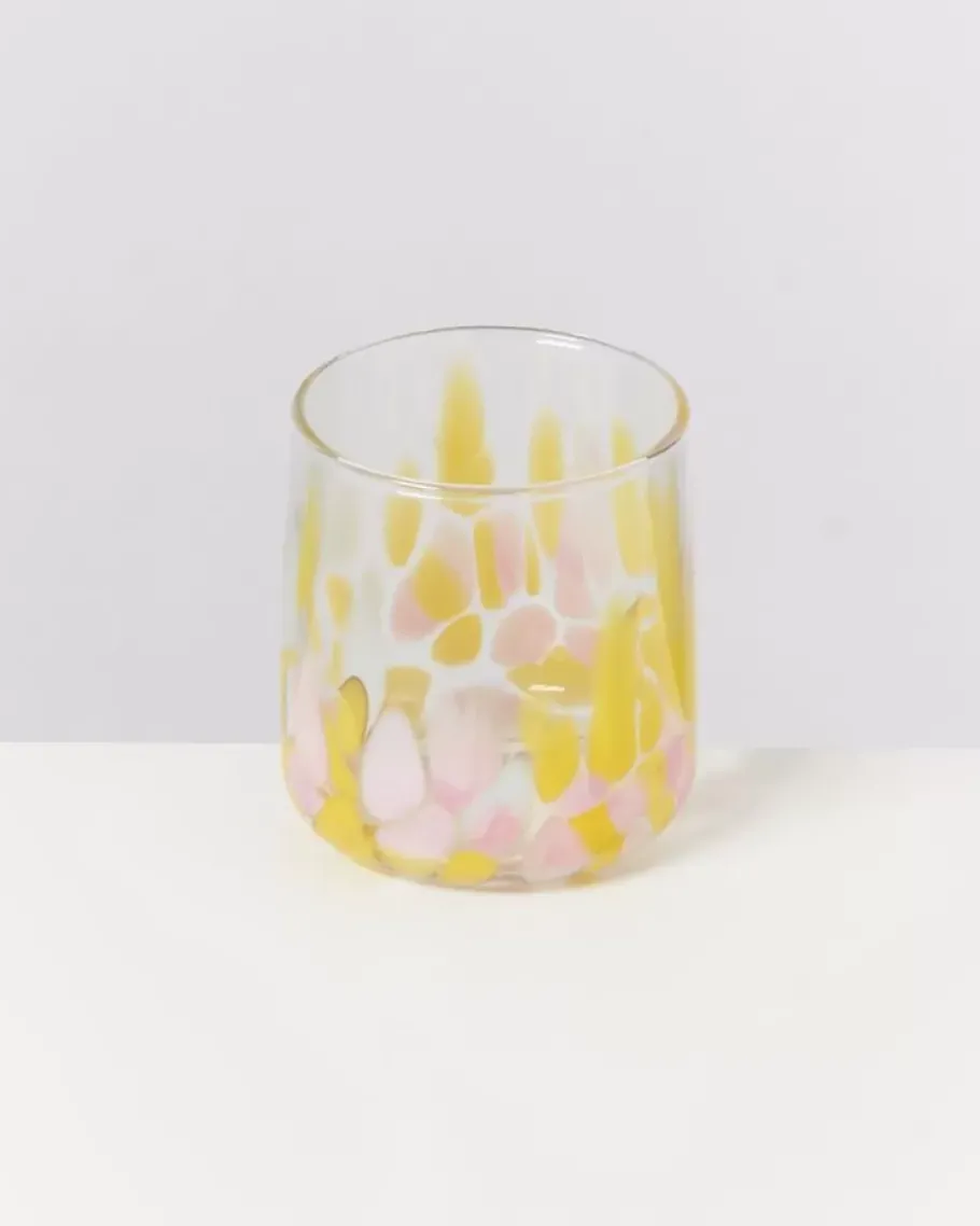 Shop Alegria Glas Klein Big Drops Rosa Gelb Gläser