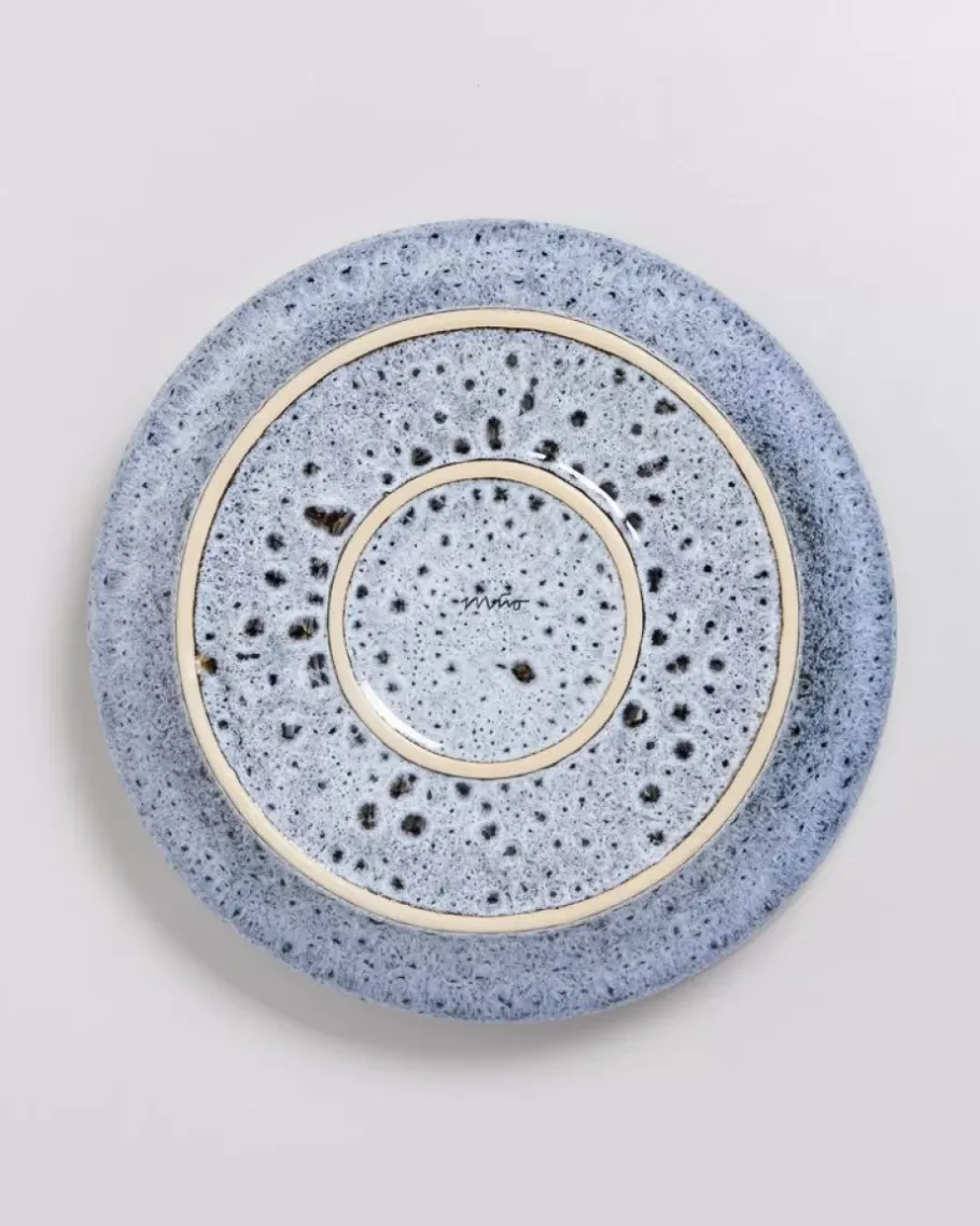 New Almada Obstschale Graublau Gesprenkelt Servierschalen
