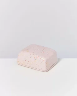 Discount Alojamento Butterdose Rosa Gesprenkelt Butterdosen
