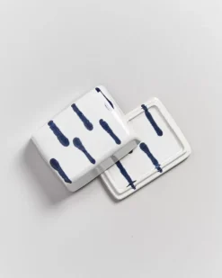 Cheap Alojamento Butterdose Weis Blau Butterdosen