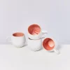 Clearance Areia 4Er Set Tasse Gros Pink Tassen & Becher Sets