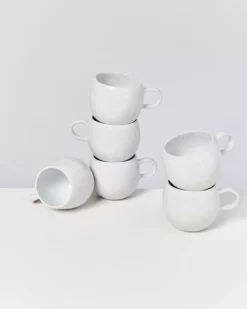 Fashion Areia 6Er Set Tasse Klein Weis 6 Teilige Sets