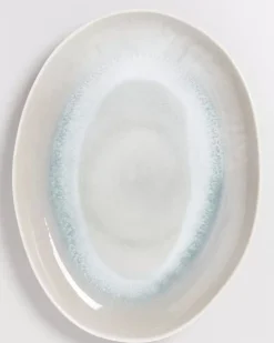 New Areia Servierplatte Oval Xl Grau Servierplatten