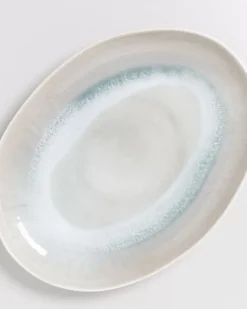 New Areia Servierplatte Oval Xl Grau Servierplatten