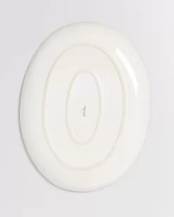 Discount Areia Servierplatte Oval L Grau Servierplatten