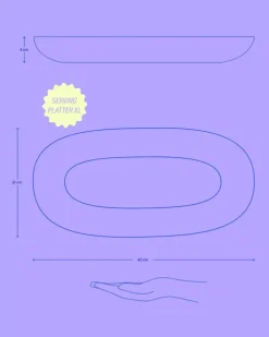 Best Sale Areia Servierplatte Xl Pink Servierplatten