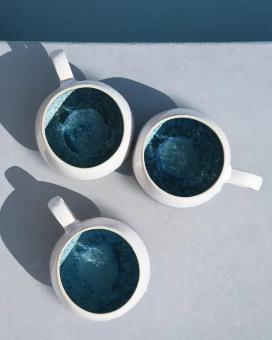 Hot Areia Tasse Gros Aqua Große Tassen