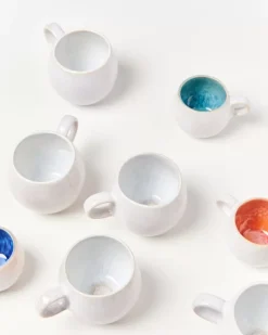 Fashion Areia Tasse Klein Weis Kleine Tassen