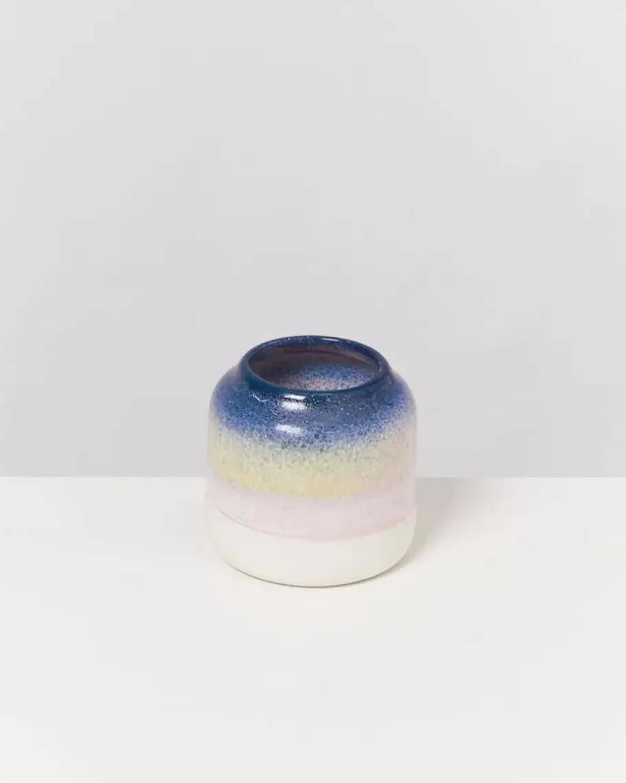 Store Bebe Vase Blau Rosa Gesprenkelt Vasen
