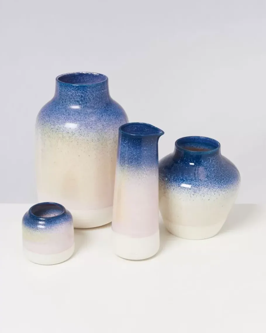 Store Bebe Vase Blau Rosa Gesprenkelt Vasen
