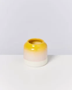 Best Bebe Vase Gelb Rosa Gesprenkelt Bebe