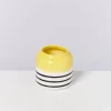 Best Sale Bebe Vase Gelb Schwarz Gestreift Vasen