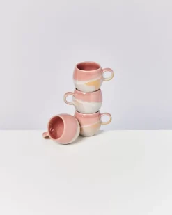 Best Bica 4Er Set Tasse Klein Pink Cream Tassen & Becher Sets