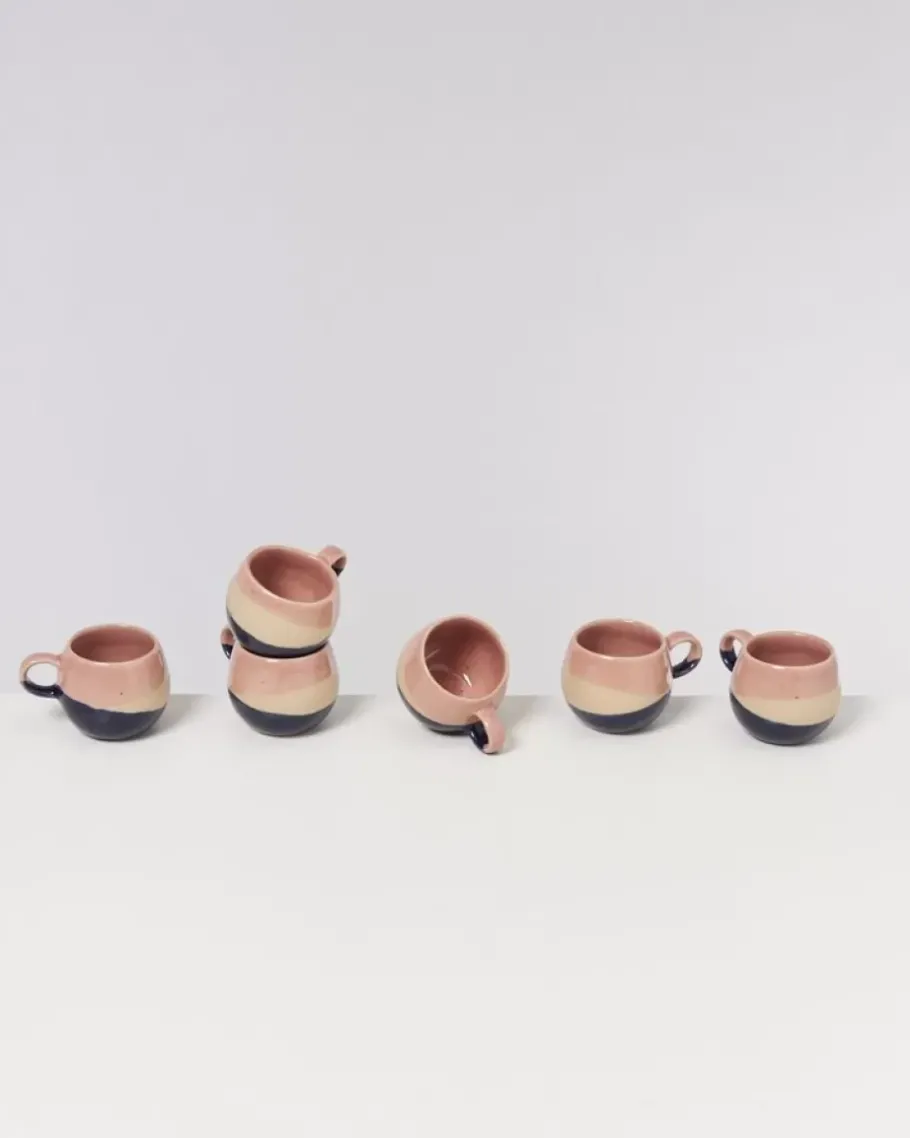 Flash Sale Bica Espressotasse Pink Navy Cream Tassen & Becher