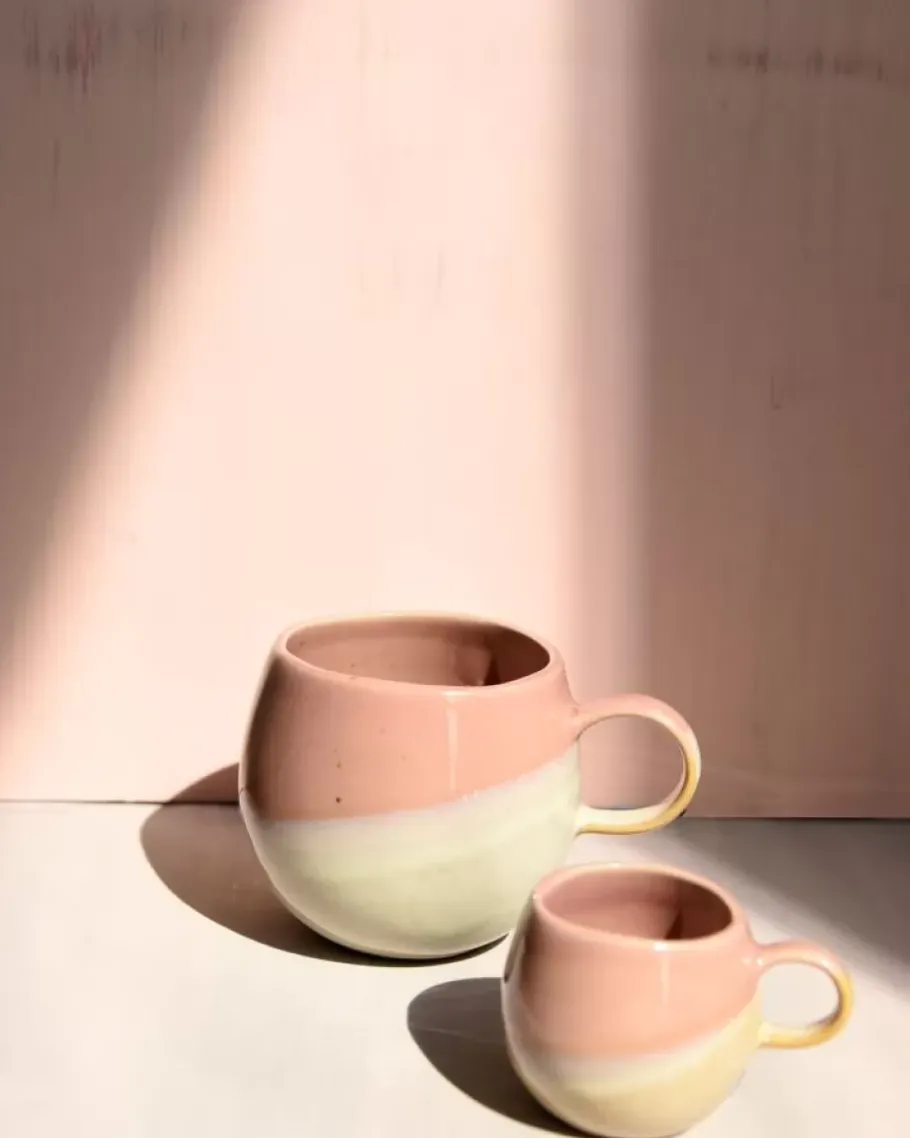 Cheap Bica Tasse Gros Pink Cream Große Tassen