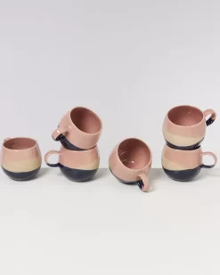 Best Bica Tasse Gros Pink Navy Cream Tassen & Becher