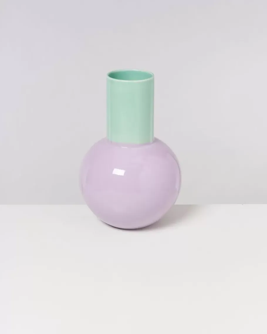 Hot Bola Vase L Pastell Mint Lila Vasen