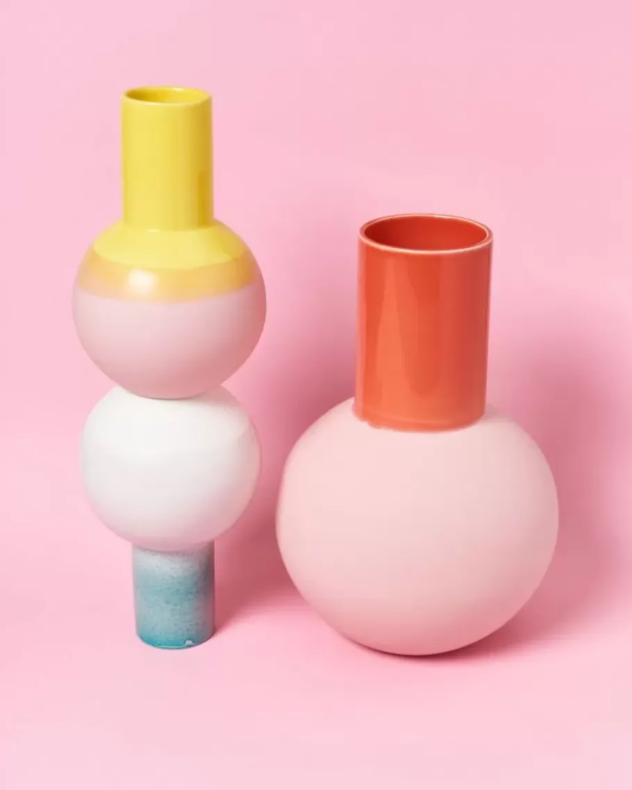 Hot Bola Vase L Rose Coral Vasen