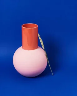 Hot Bola Vase L Rose Coral Vasen