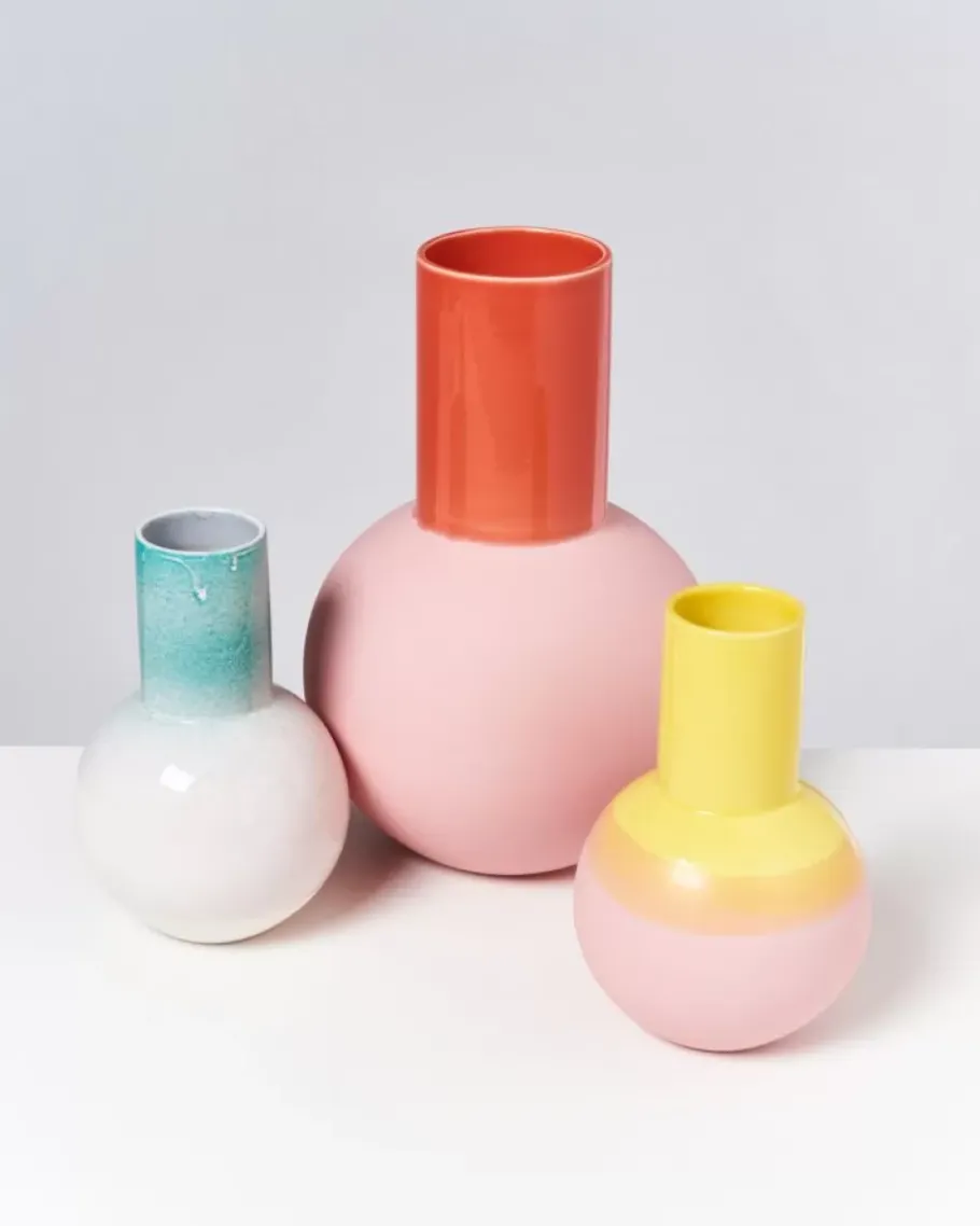 New Bola Vase L Rose Coral Bola L