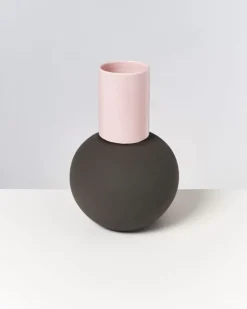 New Bola Vase L Rose Grau Bola L