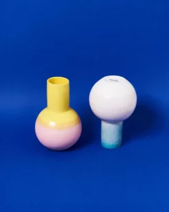 Outlet Bola Vase M Gelb Rose Vasen