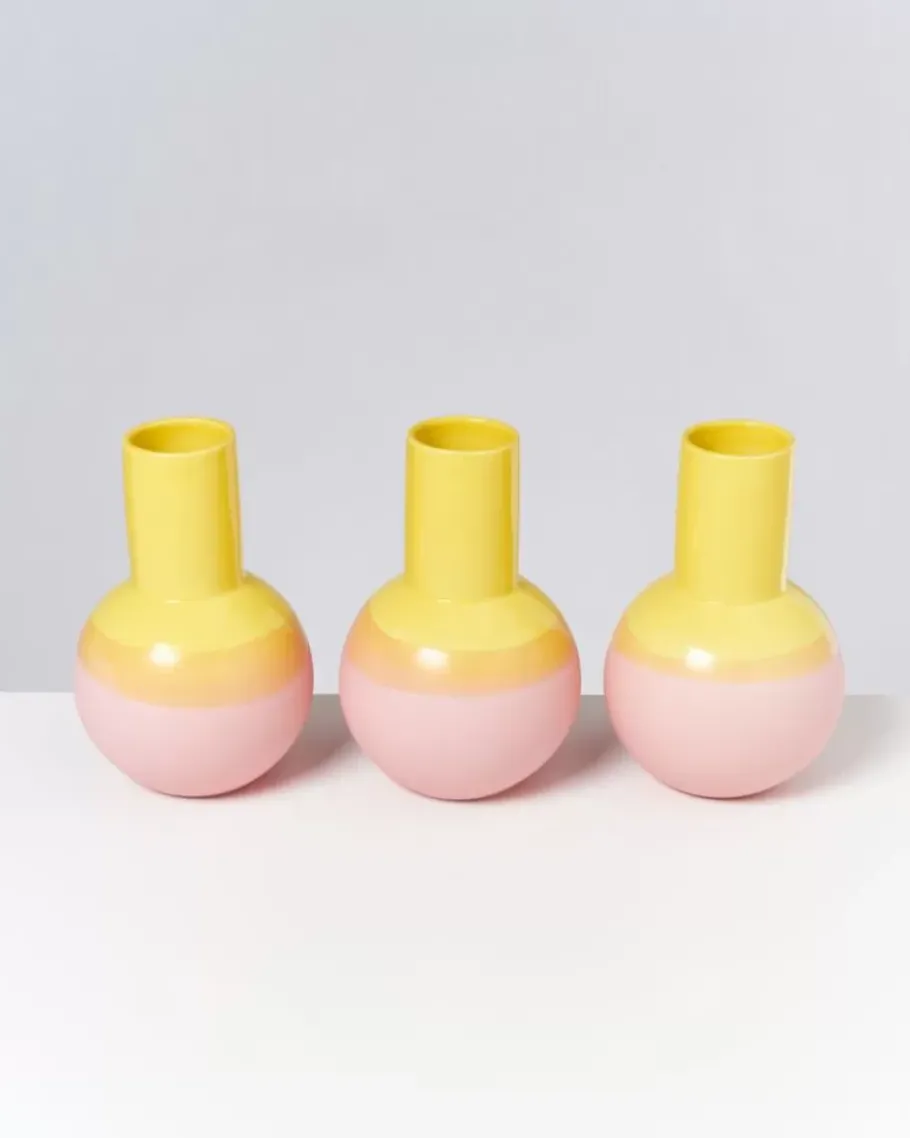 Outlet Bola Vase M Gelb Rose Vasen