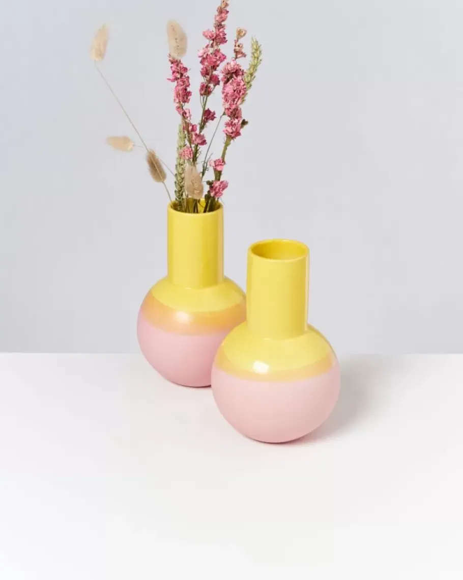 Outlet Bola Vase M Gelb Rose Vasen