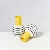 Shop Bola Vase M Gelb Schwarz Gestreift Bola M
