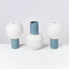 Shop Bola Vase M Graublau Gesprenkelt Bola M