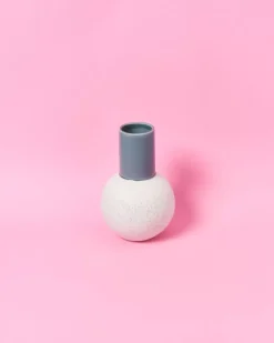 Shop Bola Vase M Graublau Gesprenkelt Bola M