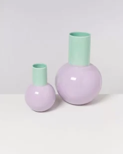 Store Bola Vase M Pastell Mint Lila Vasen