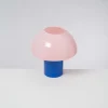 Hot Cogumelo Glaslampe Rosa Blau Lampen