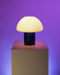 Hot Cogumelo Glaslampe Rosa Blau Lampen