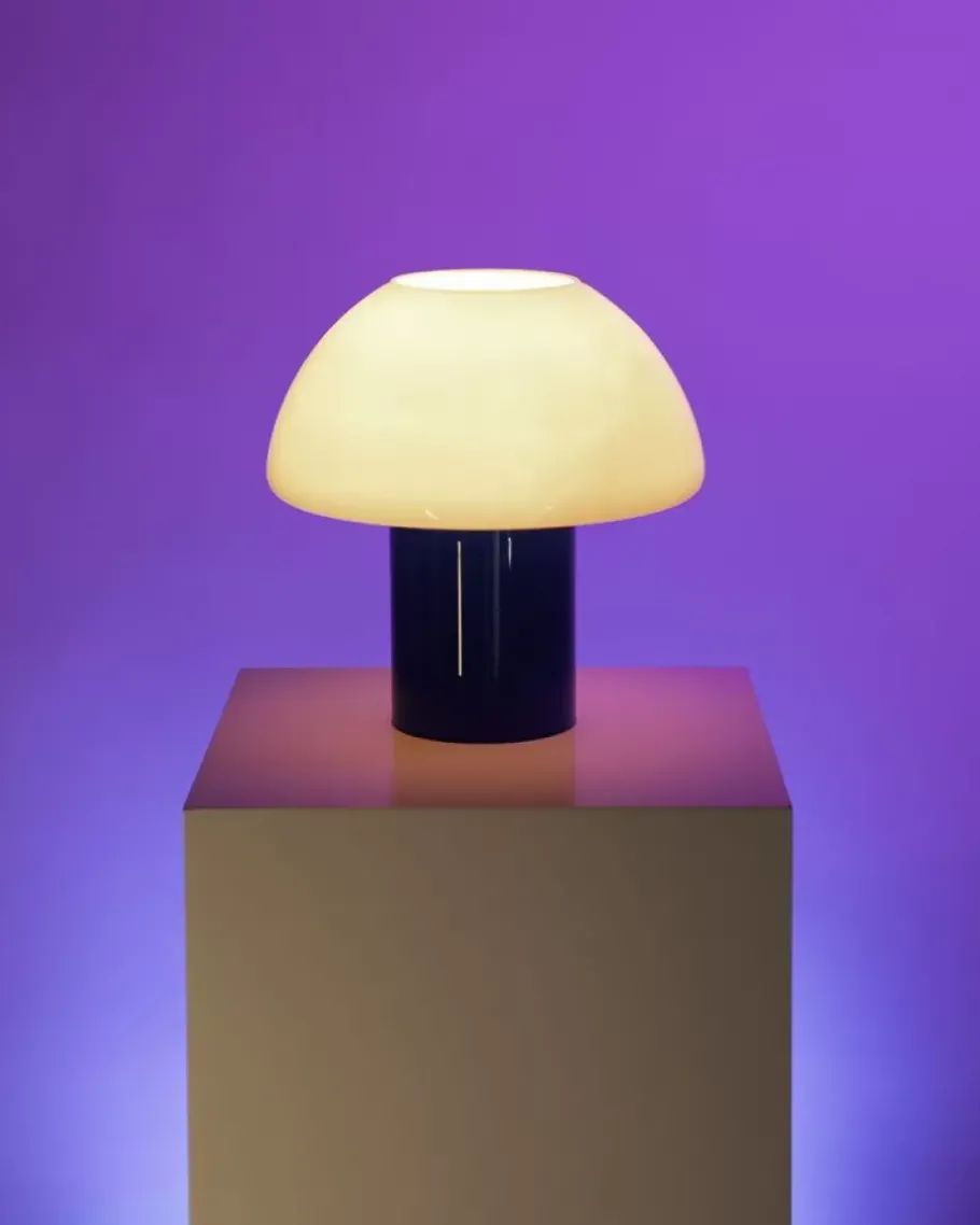 Hot Cogumelo Glaslampe Rosa Blau Lampen