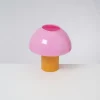 Clearance Cogumelo Glaslampe Rosa Gelb Lampen